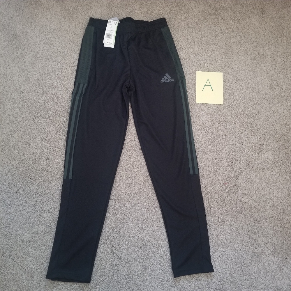 NEW with Tags Adidas soccer pants Tiro tapered leg size 13y/14y